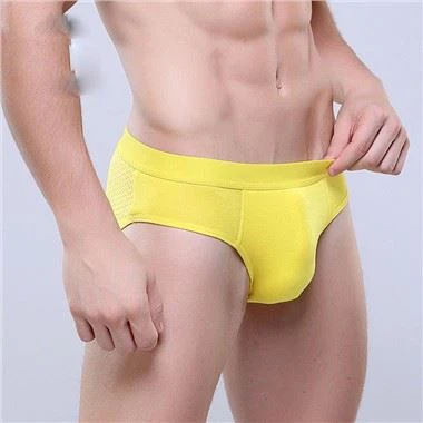 Bamboo Viscose Thong Low Pinggang Boxer Ringkas Seluar Dalam Lelaki Ringkas