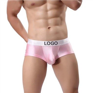 LOGO Tersuai Seluar Dalam Lelaki Seluar Dalam Nilon Seluar Gay Untuk Lelaki